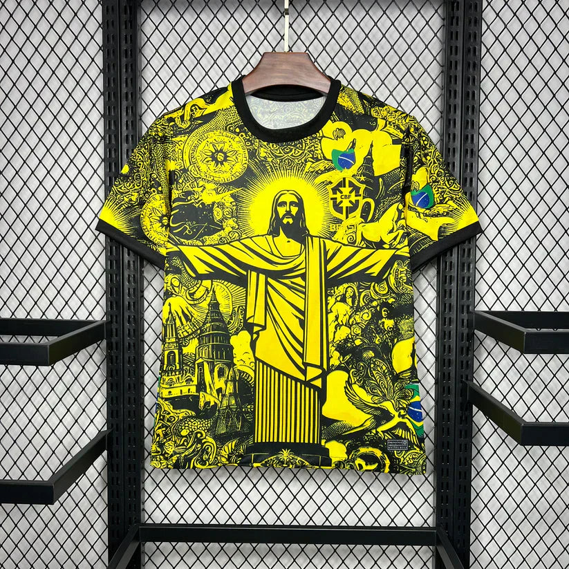 BRÉSIL MAILLOT CONCEPT 2024 JAUNE
