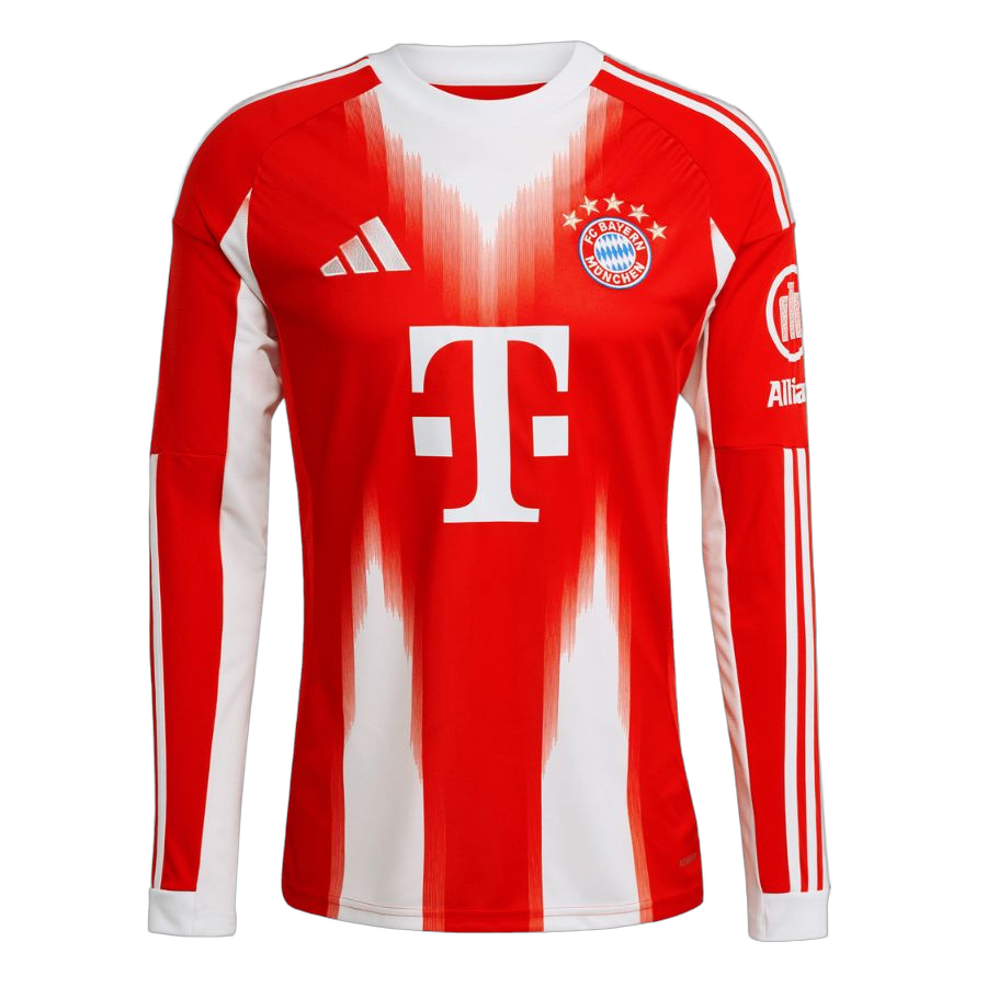 Maillot Bayern Munich Domicile Manches Longues Homme 2025 2026 Rouge