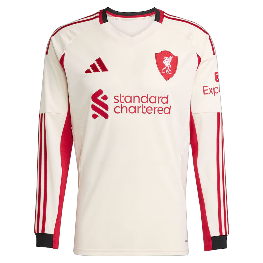 Maillot Liverpool Manches Longues Homme Exterieur 2025 2026
