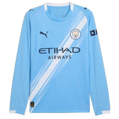 MAILLOT MANCHESTER CITY DOMICILE MANCHES LONGUES 2025/2026