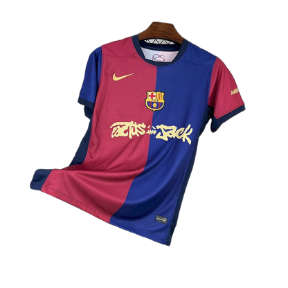 FC BARCELONE MAILLOT FOOT DOMICILE 2024/2025 TRAVIS SCOTT CACTUS JACK
