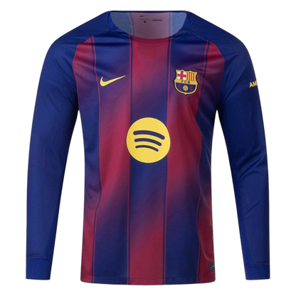 MAILLOT FC BARCELONE MANCHES LONGUES DOMICILE 2025/2026